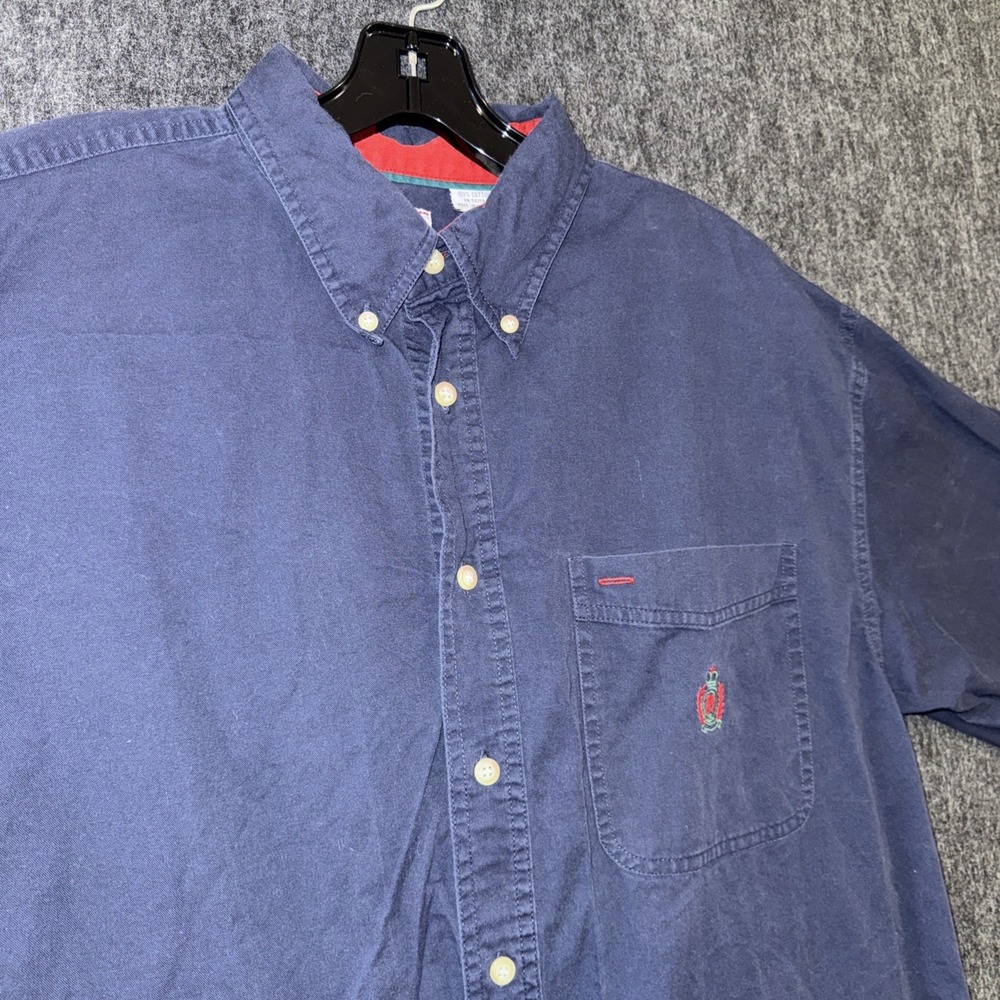 Bugle Boy Company Men's XL Blue Short Sleeve Button Down‎ Shirt Menswear Cotton - Picture 3 of 9